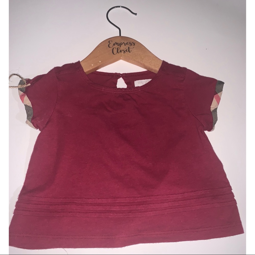 Burberry burgundy/khaki  matching set